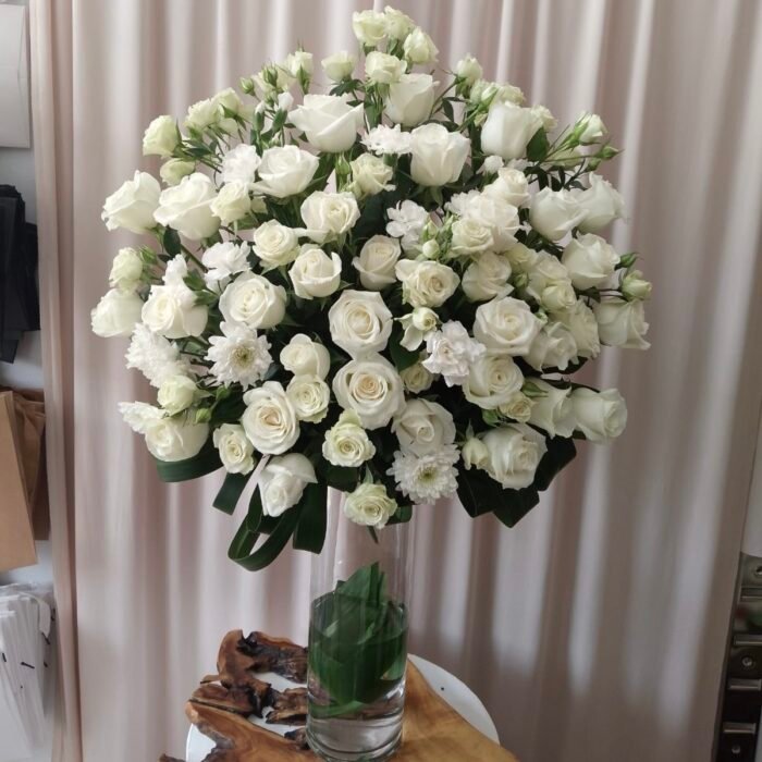 ⁦مزهرية ازهار البيبي روز الدائريه⁩ - الصورة ⁦1⁩