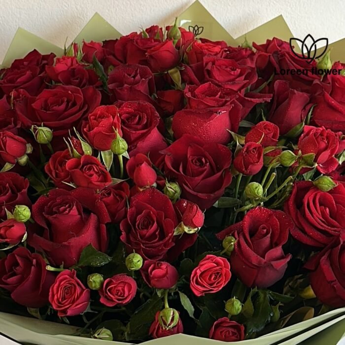 ⁦باقة ورد احلام حمراء⁩ - الصورة ⁦2⁩