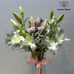 ⁦باقة ورد الأناقة الوردية⁩ - الصورة ⁦3⁩