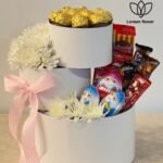 ⁦تشكيلة شوكولا مع شوكولا فيريرو روشيه مع ورود⁩ - الصورة ⁦3⁩