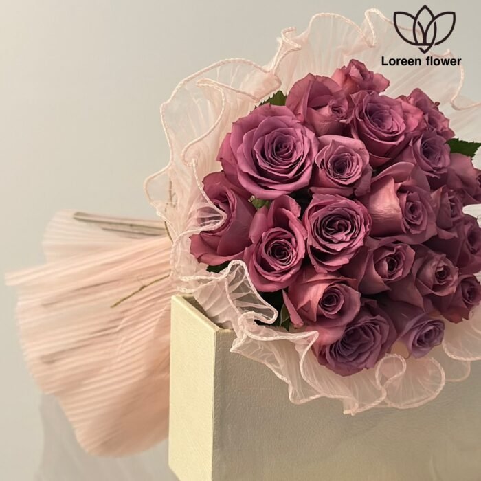 ⁦باقة ورد وازهار الأرجواني الساحر⁩ - الصورة ⁦2⁩