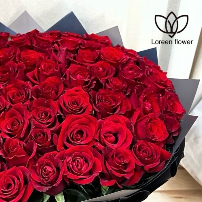 ⁦باقة ورد حمراء⁩ - الصورة ⁦2⁩